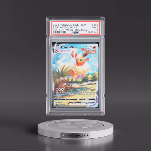 2021 Pokémon Swsh Black Star Promo #180 Flareon Vmax - Full Art Flareon Vmax Premium Collection (PSA
