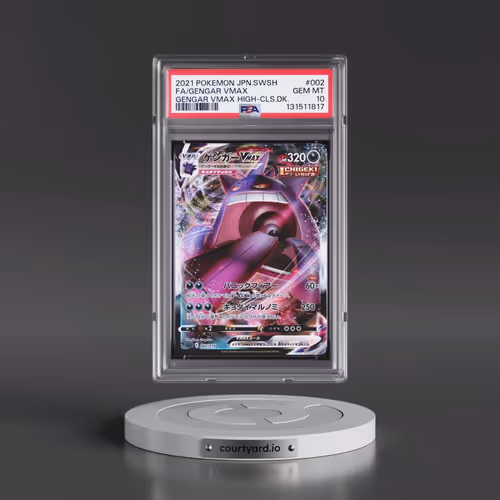 2021 Pokémon Sword & Shield Gengar Vmax High-Class Deck #002 Gengar Vmax - Full Art (PSA 10 GEM MINT