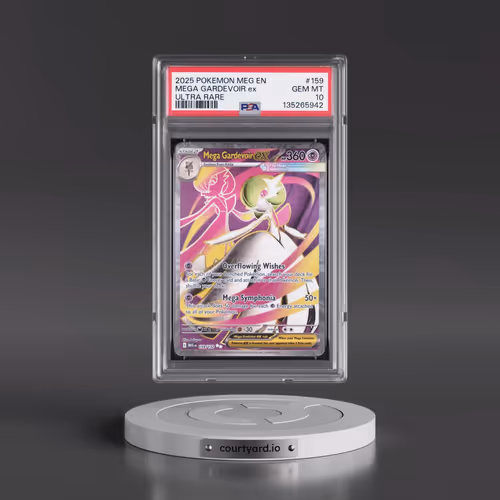 2025 Pokémon Meg EN-Mega Evolution #159 Mega Gardevoir EX - Holo Ultra Rare (PSA 10 GEM MINT)