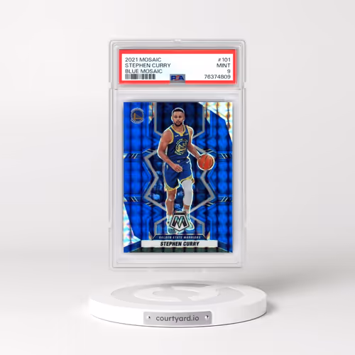 2021 Panini Mosaic #101 Stephen Curry - Blue Mosaic (PSA 9 MINT)
