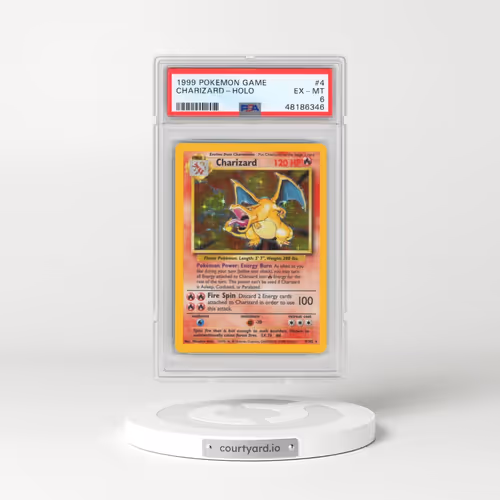1999 Pokémon Game #4 Charizard - Holo (PSA 6 EX-MT)