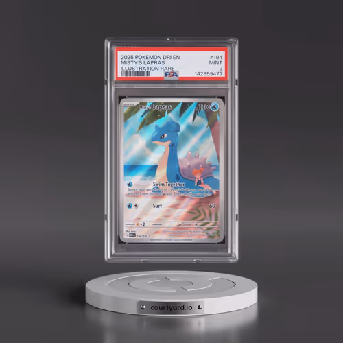 2025 Pokémon Dri EN-Destined Rivals #194 Misty's Lapras - Illustration Rare (PSA 9 MINT)