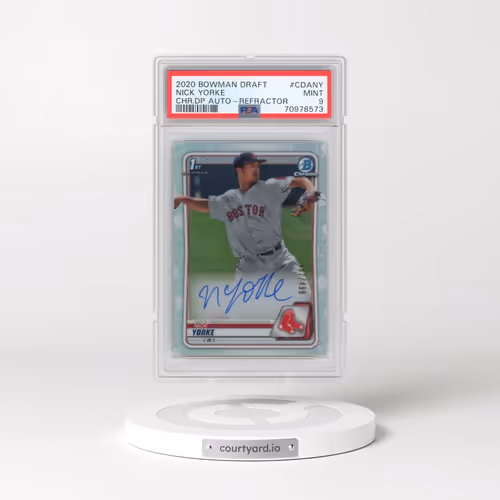 2020 Bowman Draft Chrome Draft Picks Autographs #CDANY Nick Yorke - Refractor (PSA 9 MINT)