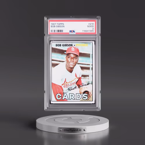 1967 Topps #210 Bob Gibson (PSA 2 GOOD)
