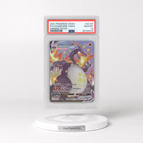 2021 Pokémon Sword & Shield Shining Fates #SV107 Charizard Vmax - Full Art (PSA 10 GEM MINT)