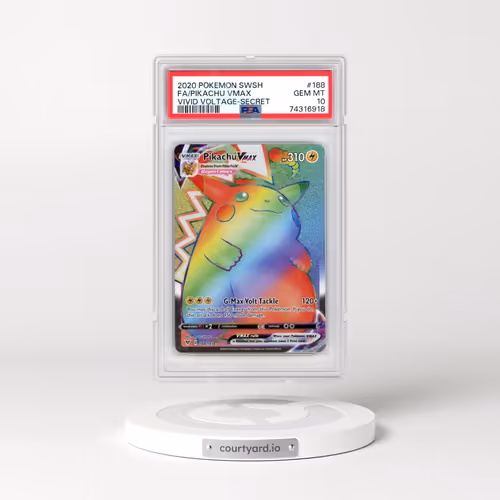 2020 Pokémon Sword & Shield Vivid Voltage #188 Pikachu Vmax - Full Art Secret (PSA 10 GEM MINT)