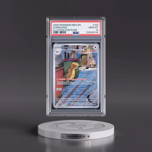 2025 Pokémon Meg EN-Mega Evolution #153 Gumshoos - Illustration Rare (PSA 10 GEM MINT)