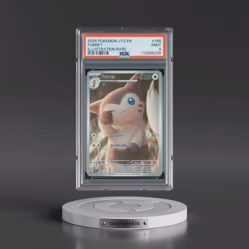 2025 Pokémon Jtg EN-Journey Together #168 Furret - Illustration Rare (PSA 9 MINT)