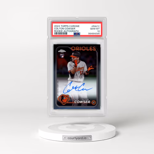 2024 Topps Chrome Rookie Autographs #RACC Colton Cowser (PSA 10 GEM MINT)