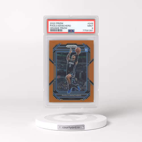 2022 Panini Prizm #249 Paolo Banchero - Orange Prizm (PSA 9 MINT)