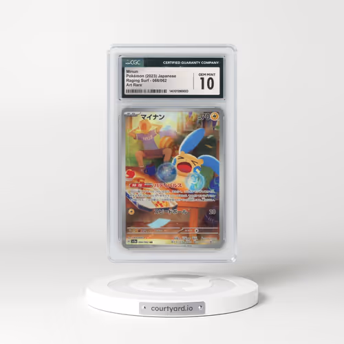 2023 Raging Surf #066/062 Minun - Art Rare (CGC 10 GEM MINT)