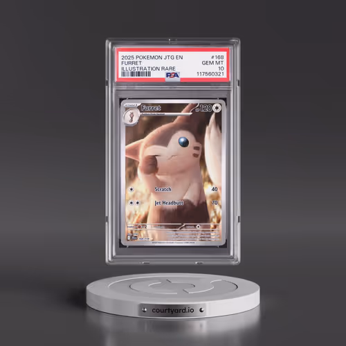 2025 Pokémon Jtg EN-Journey Together #168 Furret - Illustration Rare (PSA 10 GEM MINT)