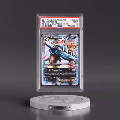 2017 Pokémon XY Black Star Promo #XY200 M Sharpedo EX - Holo Mega Sharpedo EX Premium Collection (PS