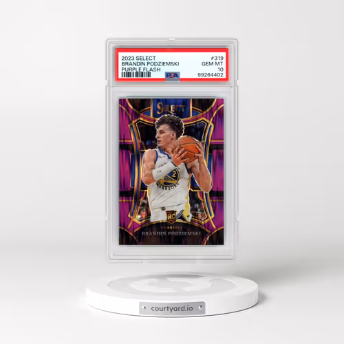 2023 Panini Select #319 Brandin Podziemski - Purple Flash (PSA 10 GEM MINT)