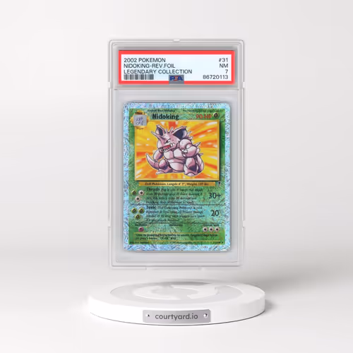 2002 Pokémon Legendary Collection #31 Nidoking - Reverse Foil (PSA 7 NM)
