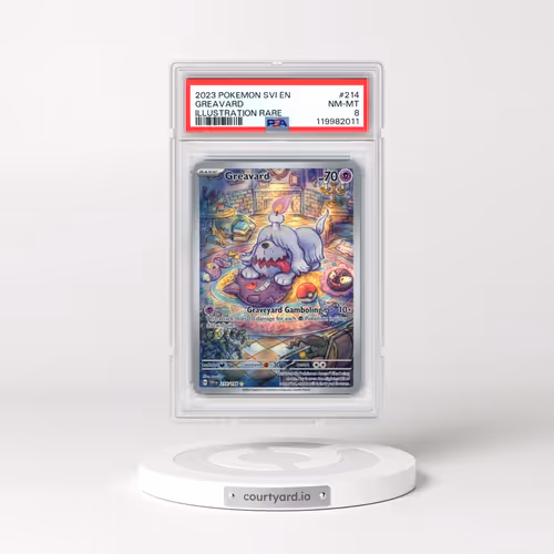 2023 Pokémon Svi EN-Scarlet & Violet #214 Greavard - Illustration Rare (PSA 8 NM-MT)