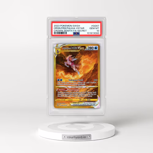 2023 Pokémon Sword and Shield Crown Zenith #GG67 Origin Forme Palkia Vstar - Full Art Secret (PSA 10 GEM MINT)