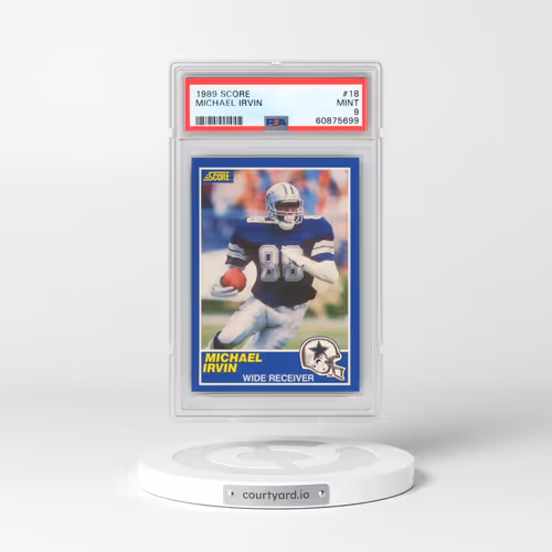 1989 Score #18 Michael Irvin (PSA 9 MINT)