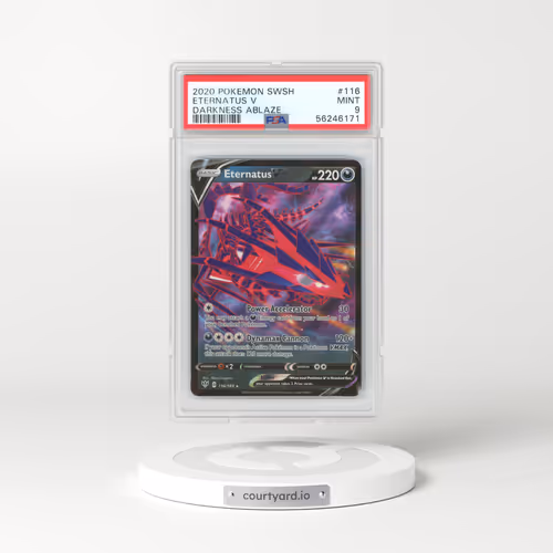 2020 Darkness Ablaze #116 Eternatus V - Full Art Holo (PSA 9 MINT)