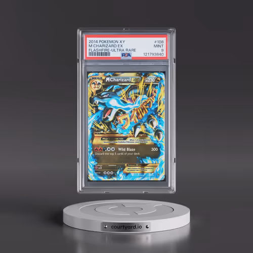 2014 Pokémon XY Flashfire #108 M Charizard EX - Holo Ultra Rare (PSA 9 MINT)