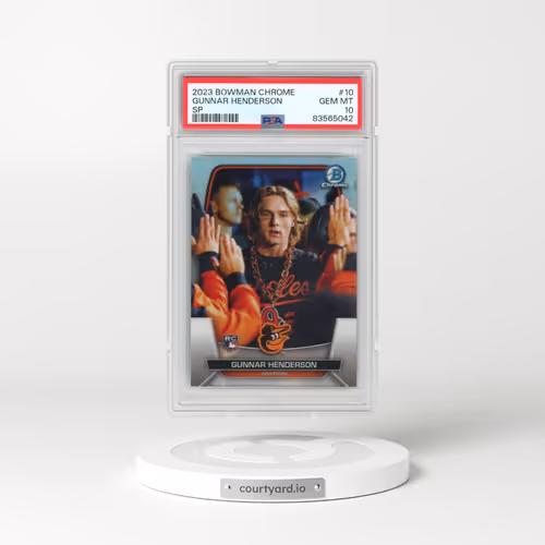 2023 Bowman Chrome #10 Gunnar Henderson - SP (PSA 10 GEM MINT)