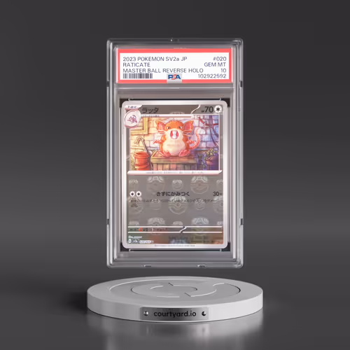2023 Pokémon Sv2a-Pokemon 151 #020 Raticate - Reverse Holo Master Ball (PSA 10 GEM MINT)