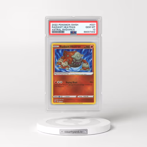 2022 Pokémon Sword & Shield Astral Radiance #027 Radiant Heatran - Holo (PSA 10 GEM MINT)