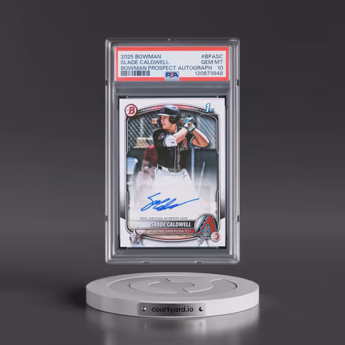 2025 Bowman Bowman Prospect Autographs #BPASC Slade Caldwell (PSA 10 GEM MINT)
