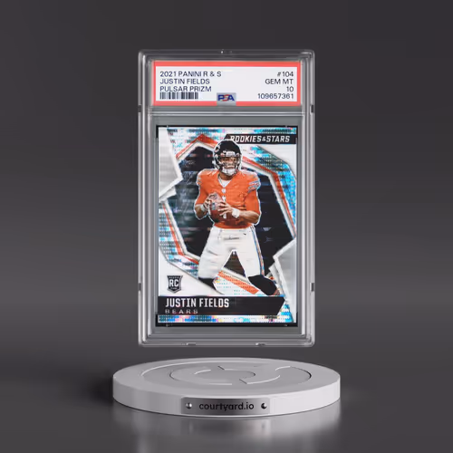 2021 Panini Rookies & Stars #104 Justin Fields - Pulsar Prizm (PSA 10 GEM MINT)