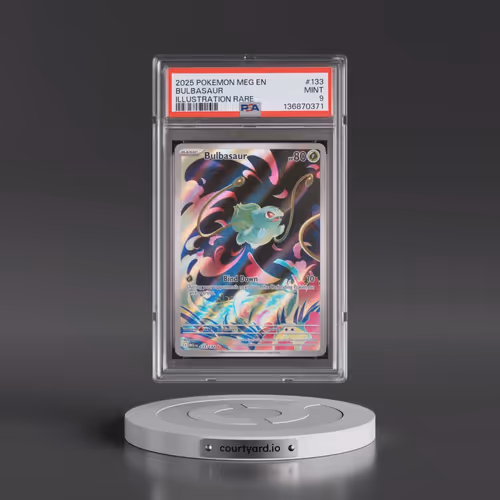 2025 Pokémon Meg EN-Mega Evolution #133 Bulbasaur - Illustration Rare (PSA 9 MINT)