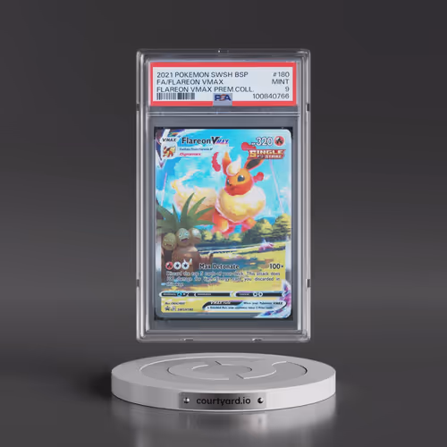 2021 Pokémon Swsh Black Star Promo #180 Flareon Vmax - Full Art Flareon Vmax Premium Collection (PSA