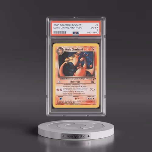 2000 Pokémon Rocket #4 Dark Charizard - Holo (PSA 4 VG-EX)