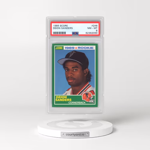 1989 Score #246 Deion Sanders (PSA 8 NM-MT)