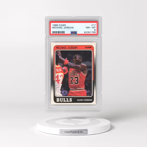 1988 Fleer #17 Michael Jordan (PSA 8 NM-MT)
