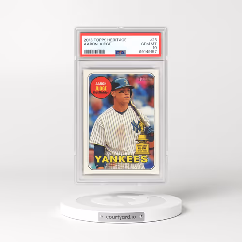 2018 Topps Heritage #25 Aaron Judge (PSA 10 GEM MINT)