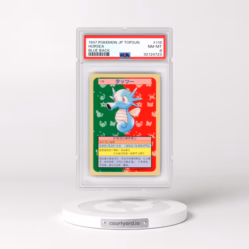 1997 Pokémon Topsun #116 Horsea - Blue Back (PSA 8 NM-MT)