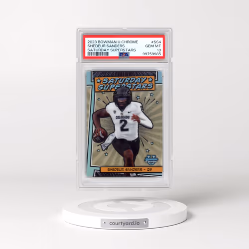 2023 Bowman University Chrome Saturday Superstars #SS4 Shedeur Sanders (PSA 10 GEM MINT)