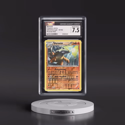 2015 BREAKthrough #78/162 Marowak - Reverse Holo (CGC 7.5 NM+)