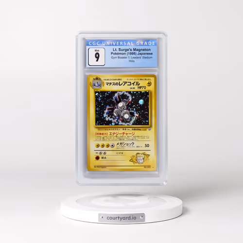 1998 Gym Booster 1: Leaders' Stadium Lt. Surge's Magneton - Holo (CGC 9 MINT)
