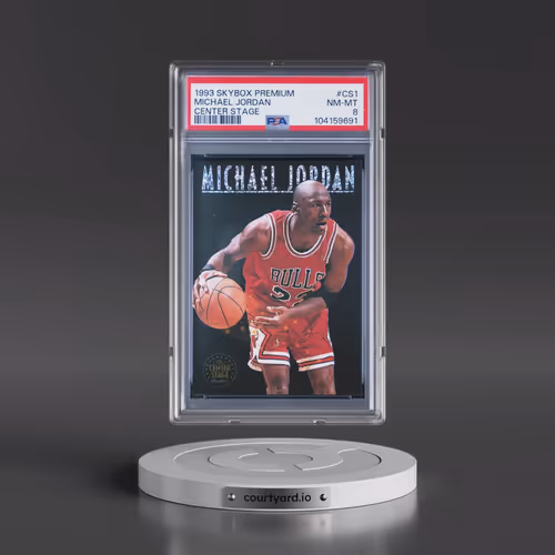 1993 Skybox Premium Center Stage #CS1 Michael Jordan (PSA 8 NM-MT)