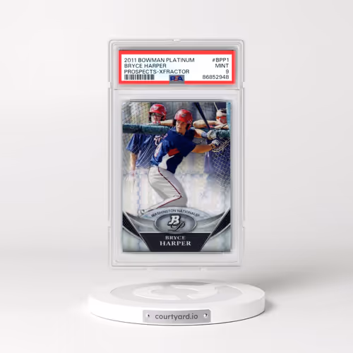 2011 Bowman Platinum Prospects #BPP1 Bryce Harper - Xfractor (PSA 9 MINT)