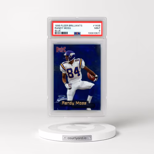 1998 Fleer Brilliants #140B Randy Moss - Blue (PSA 9 MINT)