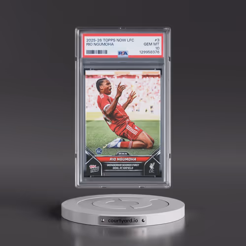 2025-2026 Topps Now Liverpool FC #3 Rio Ngumoha (PSA 10 GEM MINT)
