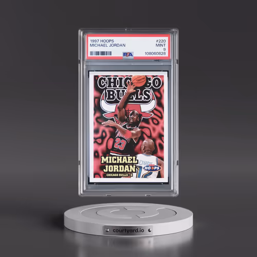 1997 Hoops #220 Michael Jordan (PSA 9 MINT)