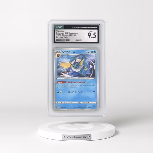 2021 VMAX Climax #029/184 Vaporeon - Reverse Holo "Brick" (CGC 9.5 MINT+)