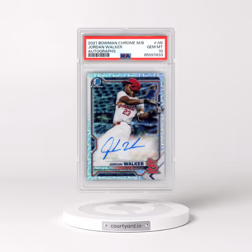 2021 Bowman Chrome Mega Box Autographs #JW Jordan Walker (PSA 10 GEM MINT)