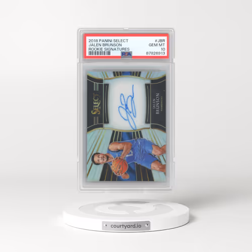 2018 Panini Select Rookie Signatures #JBR Jalen Brunson (PSA 10 GEM MINT)