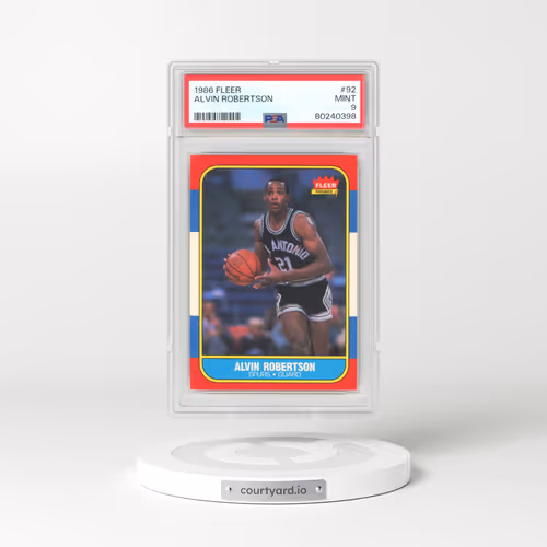 1986 Fleer #92 Alvin Robertson (PSA 9 MINT)