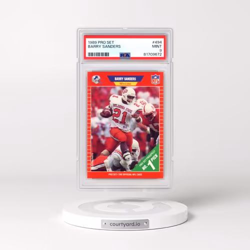 1989 Pro Set #494 Barry Sanders (PSA 9 MINT)