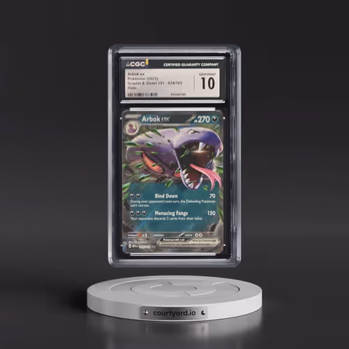 2023 Scarlet & Violet 151 - MEW EN #024/165 Arbok ex - Holo (CGC 10 GEM MINT)